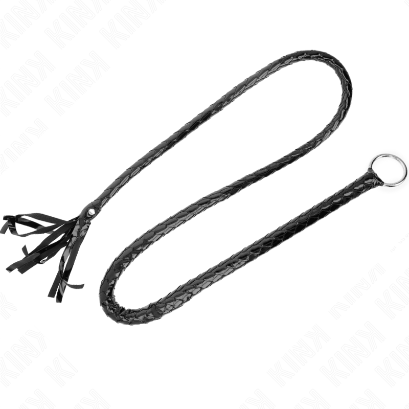 KINK - FOUET LONG EN PVC BRILLANT 138 CM – Image 3