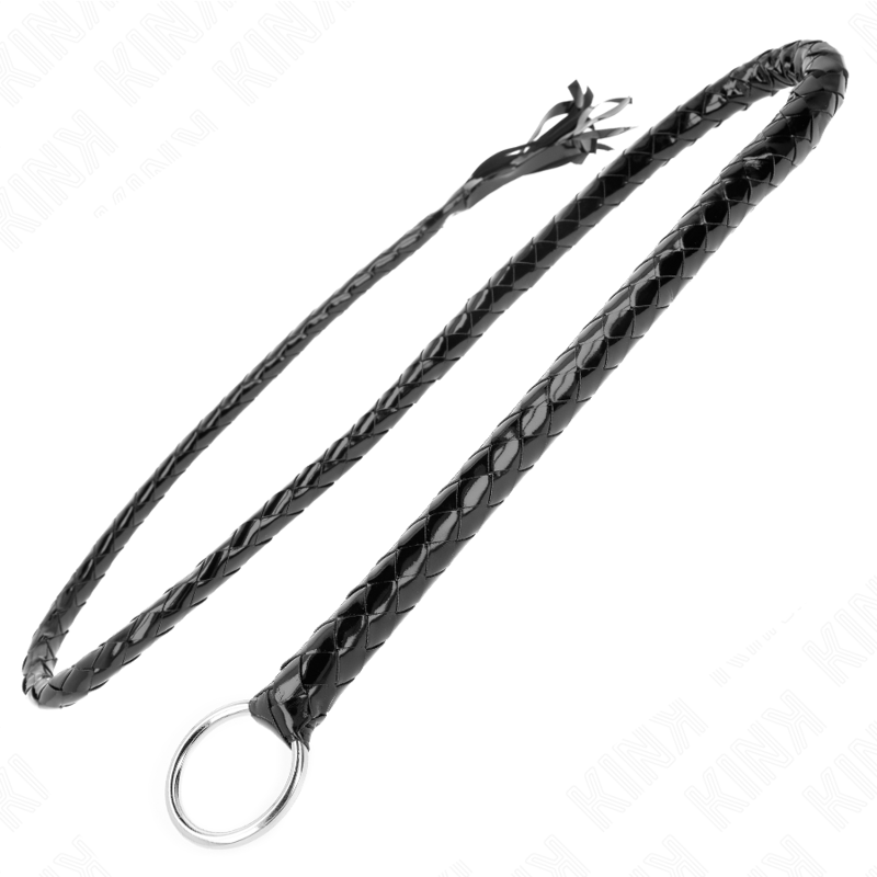 KINK - FOUET LONG EN PVC BRILLANT 138 CM – Image 5
