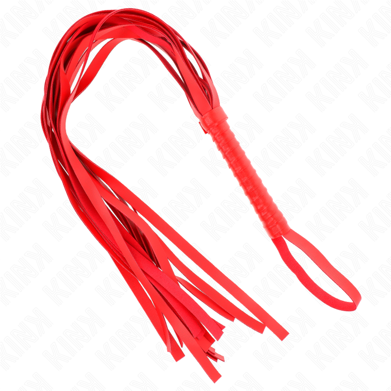 KINK - FOUET ROUGE MANCHE COURT LONG QUEUE 70 CM – Image 2