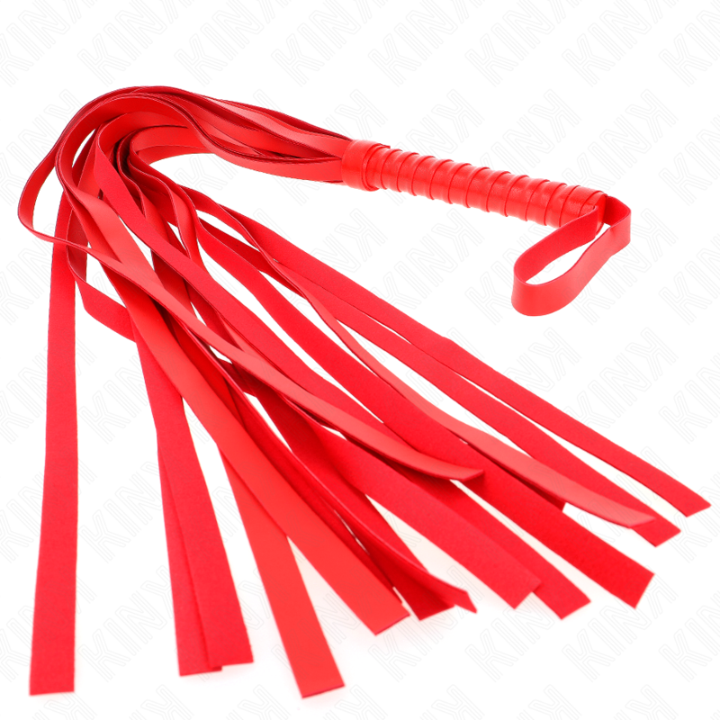 KINK - FOUET ROUGE MANCHE COURT LONG QUEUE 70 CM – Image 4