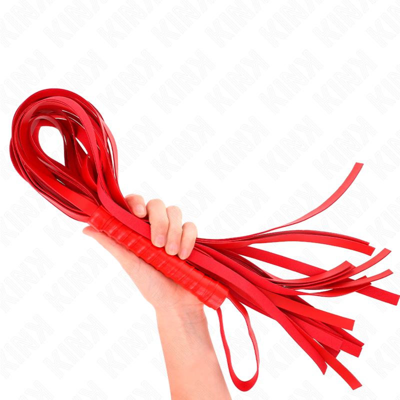 KINK - FOUET ROUGE MANCHE COURT LONG QUEUE 70 CM – Image 3