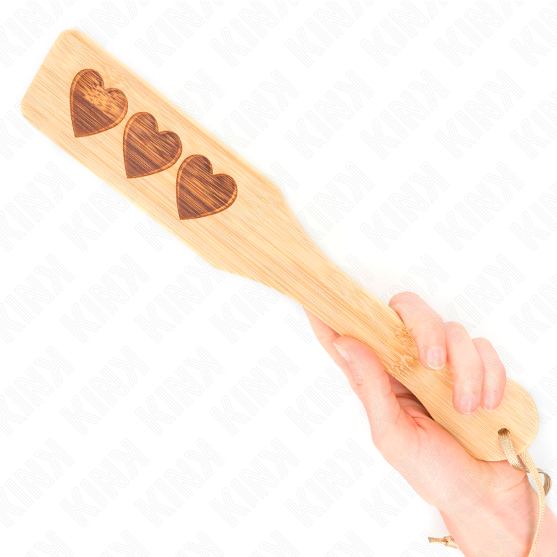 KINK - PALETTE EN BAMBOU DESIGN COEUR 32 X 5,5 CM – Image 4
