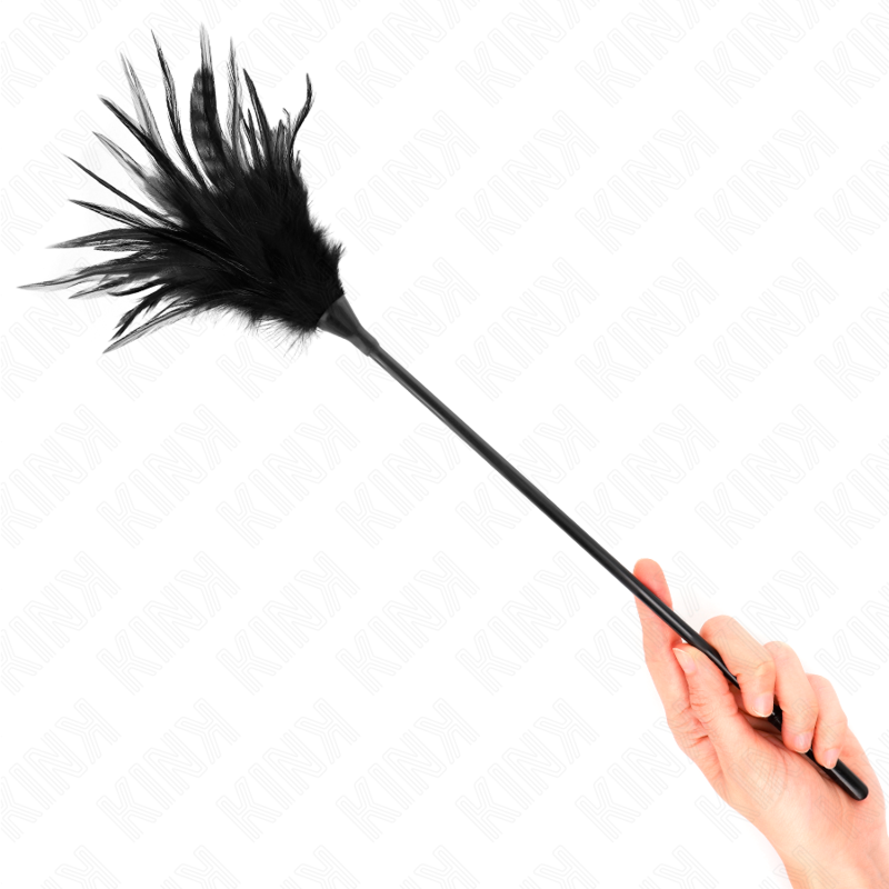 KINK - PLUSIEURS PLUMES DE CHATOUILLES NOIRES 45 CM – Image 4