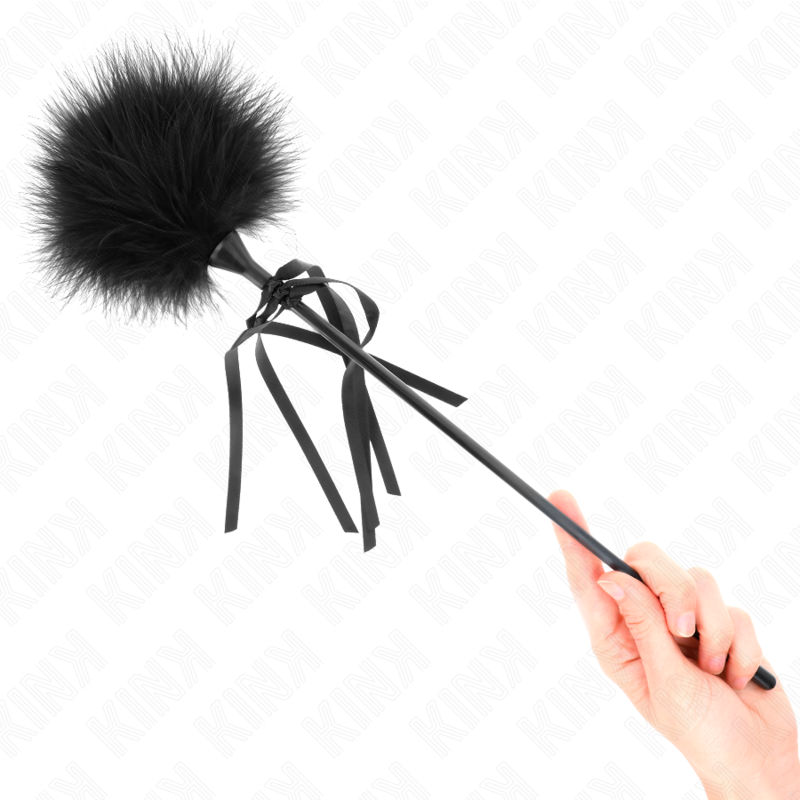 KINK - PLUMES CHACOUILLÉES AVEC NŒUD 35 CM – Image 2