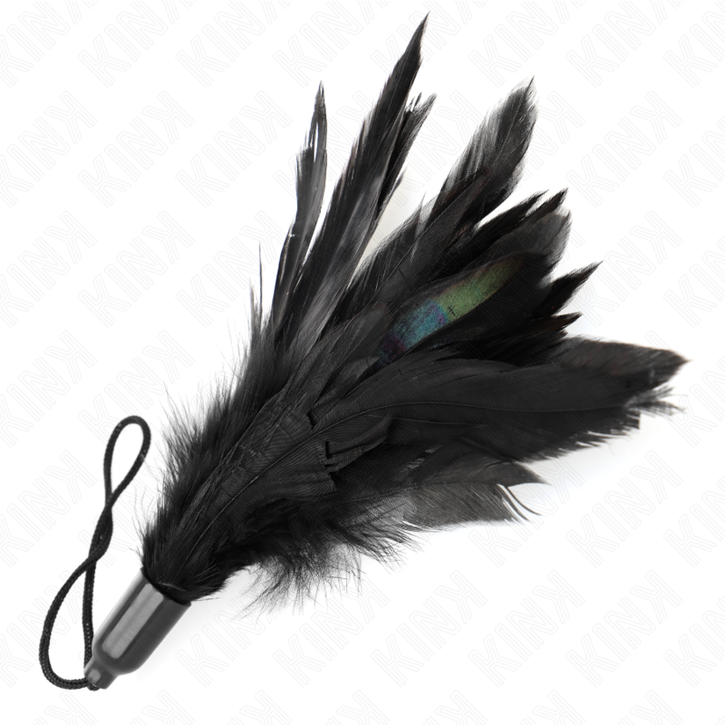 KINK - PLUMES CHACOUILLÉES AVEC MANCHE CORDE BASE PLASTIQUE 15 CM – Image 4