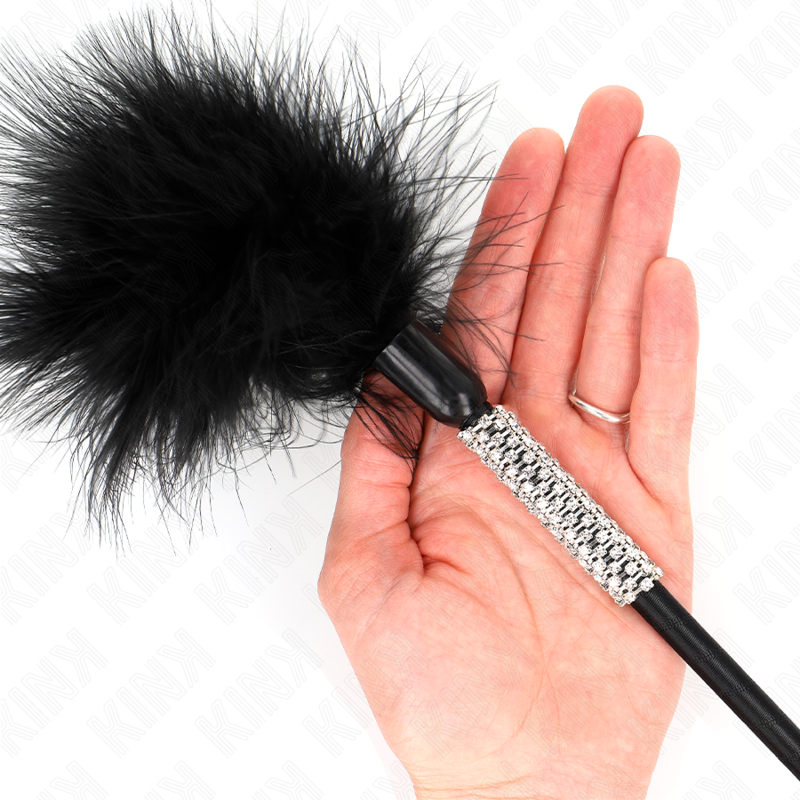 KINK - PLUMES CHACOUILLES AVEC MANCHE STRASS 50 CM – Image 6