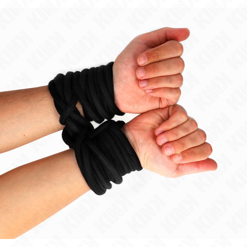 KINK - CORDE EN COTON 10 MÈTRES NOIR – Image 3