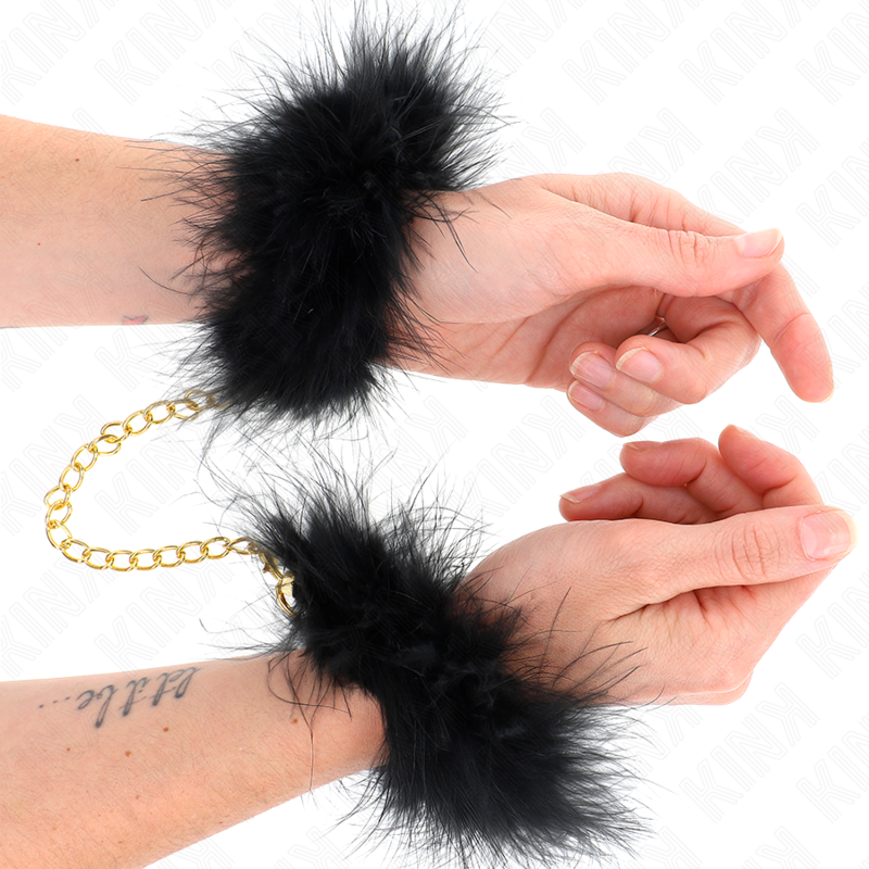 KINK - MANCHETTES EN PLUME AVEC CHAÎNE OR MODÈLE 0 – Image 2