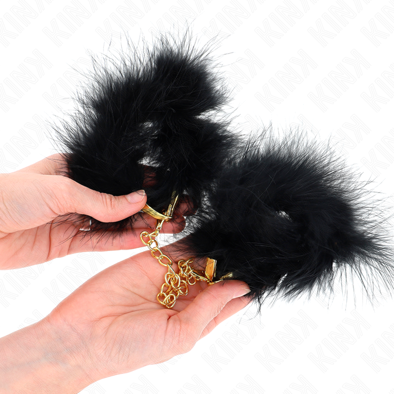 KINK - MANCHETTES EN PLUME AVEC CHAÎNE OR MODÈLE 0 – Image 3