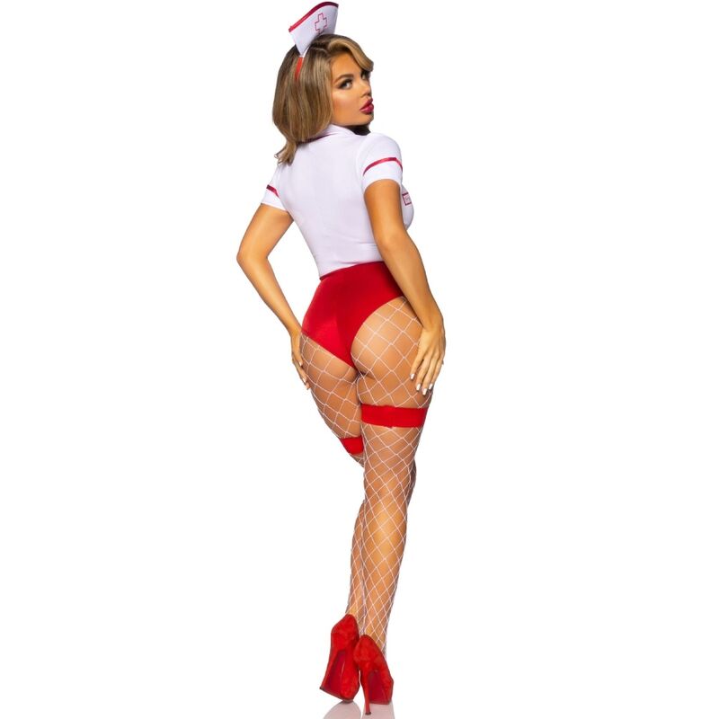 LEG AVENUE - COSTUME INFIRMIÈRE SEXY ROUGE/BLANC M – Image 8