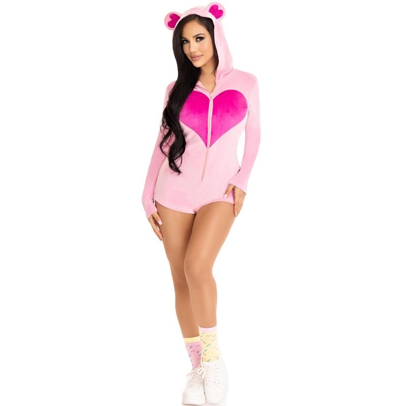 LEG AVENUE - BODY VELOURS OURS EN TEDDY ROSE M – Image 5
