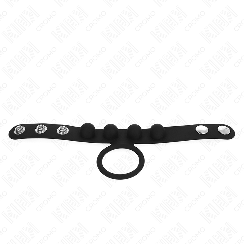 KINK - ANNEAU PÉNIS EN CUIR 3,5 CM AVEC FERMETURE À PRESSION 23 X 2 CM – Image 3