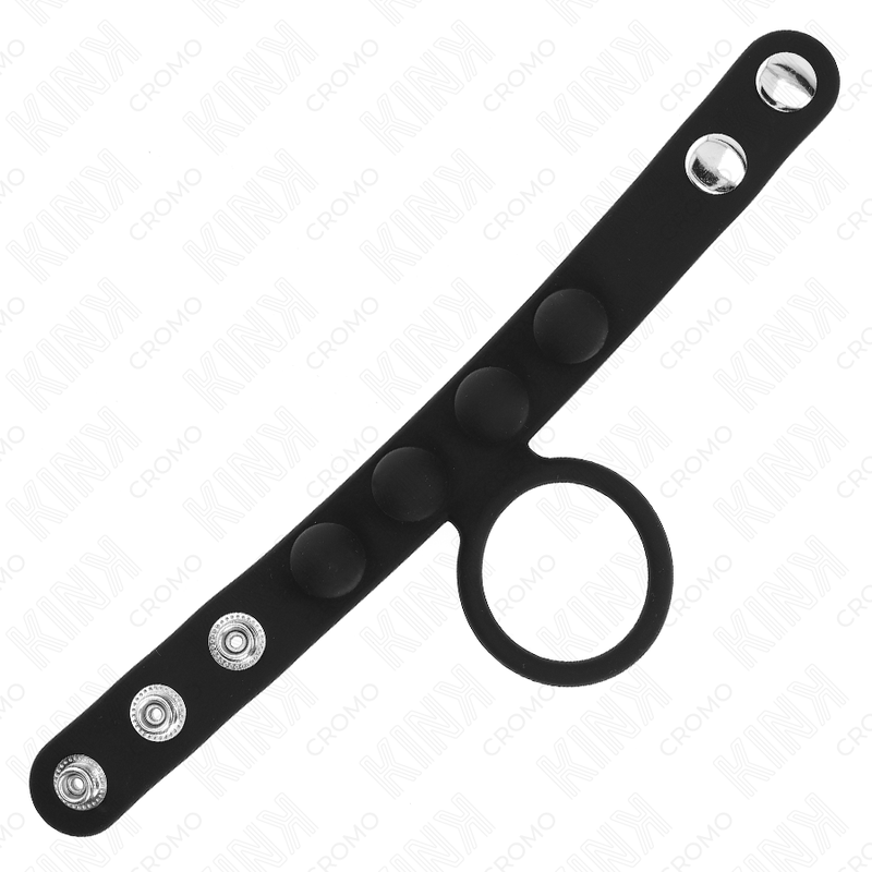 KINK - ANNEAU PÉNIS EN CUIR 3,5 CM AVEC FERMETURE À PRESSION 23 X 2 CM – Image 4