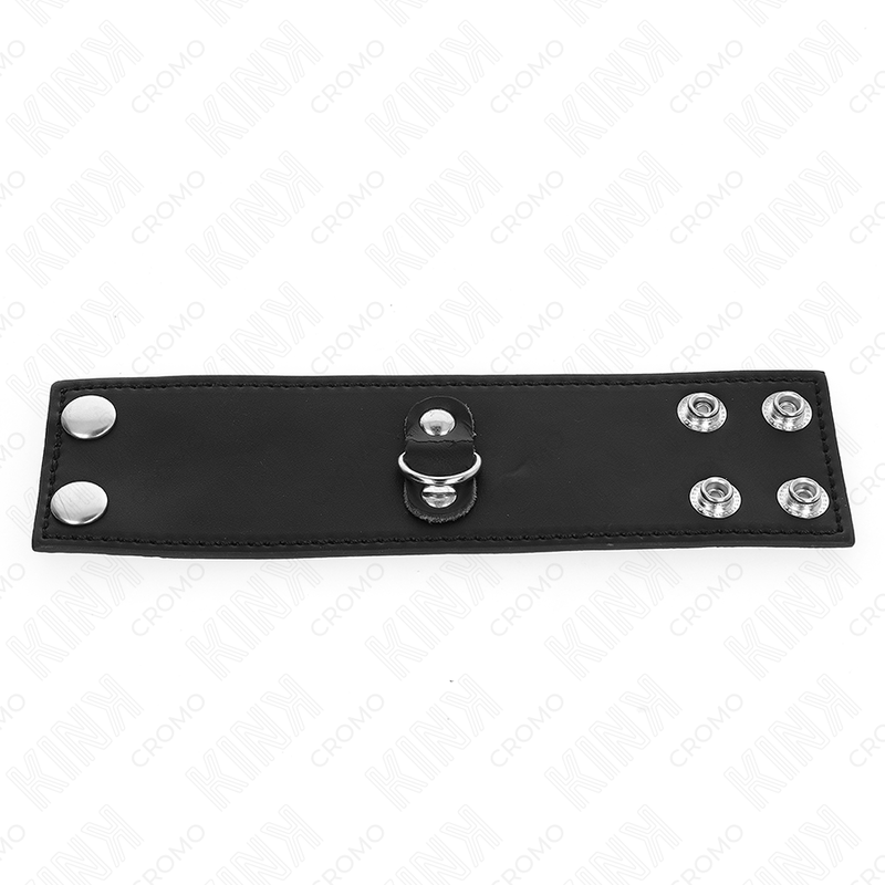 KINK - ANNEAU PÉNIS EN CUIR AVEC FERMETURE À PRESSION 18 X 5 CM – Image 3
