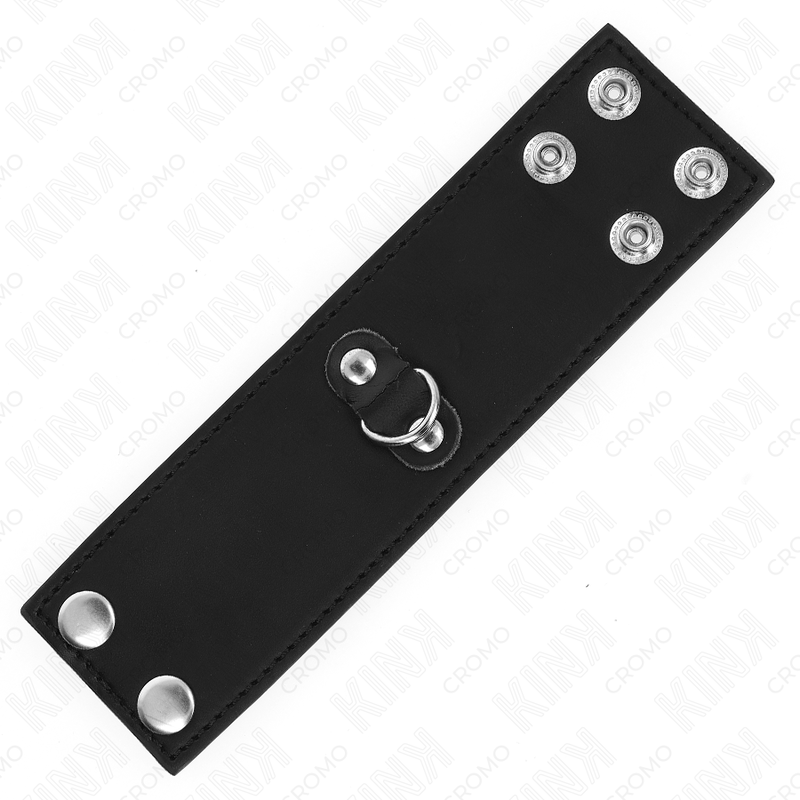 KINK - ANNEAU PÉNIS EN CUIR AVEC FERMETURE À PRESSION 18 X 5 CM – Image 4