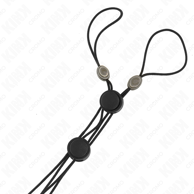 KINK - PINCES À TÉTONS NOIRES AVEC ÉLASTIQUE NOIR – Image 2