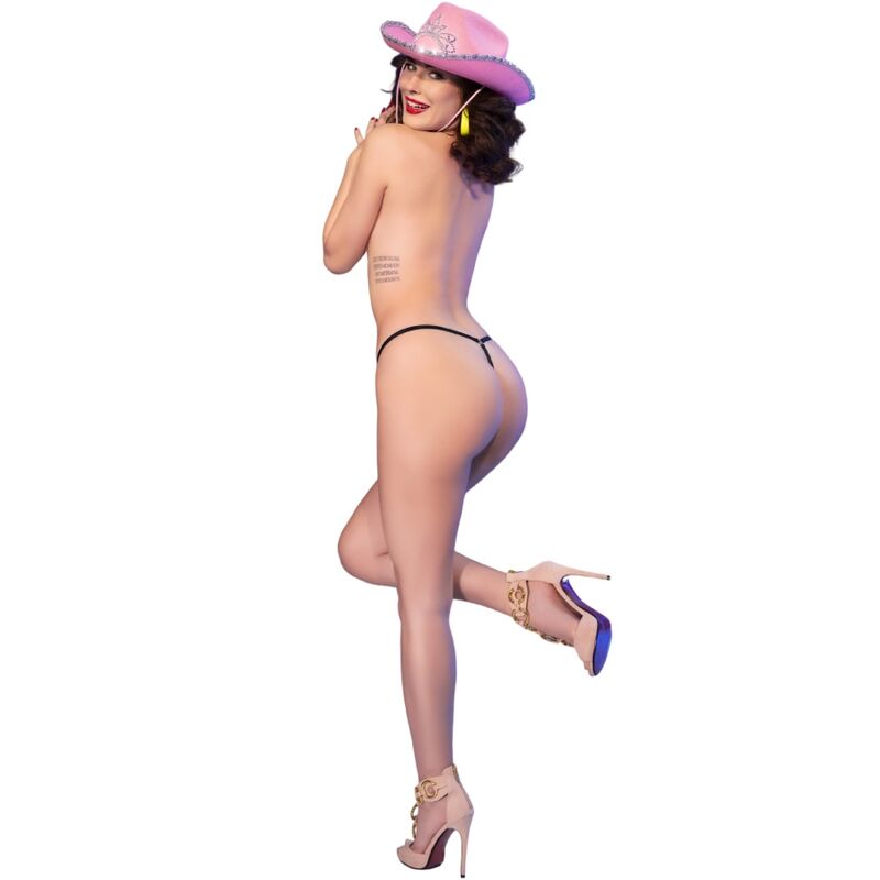 CHILIROSE - CR 4836 STRING KISS ME NOIR S/M – Image 6