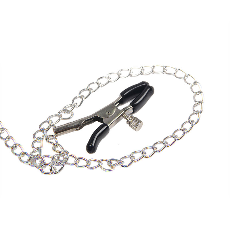SUBBLIME - 953720 PINCES À SEINS EN CUIR BONDAGE NOIRES TAILLE UNIQUE – Image 2