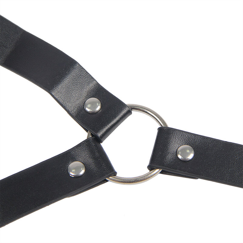 SUBBLIME - 953720 PINCES À SEINS EN CUIR BONDAGE NOIRES TAILLE UNIQUE – Image 3