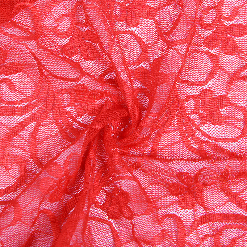 SUBBLIME - 954208 BABYDOLL EN DENTELLE À BRETELLES RÉGLABLES ROUGE S/M – Image 7
