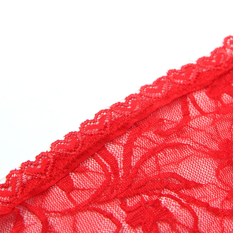 SUBBLIME - 954208 BABYDOLL EN DENTELLE À BRETELLES RÉGLABLES ROUGE S/M – Image 8