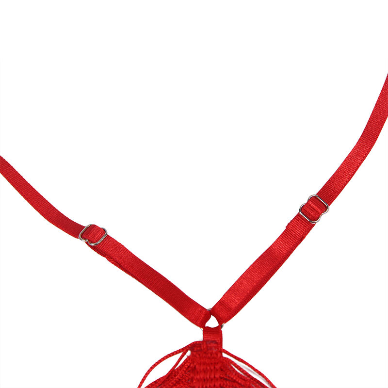 SUBBLIME - 954253 ROBE À BRETELLES + STRING ROUGE L/XL – Image 6