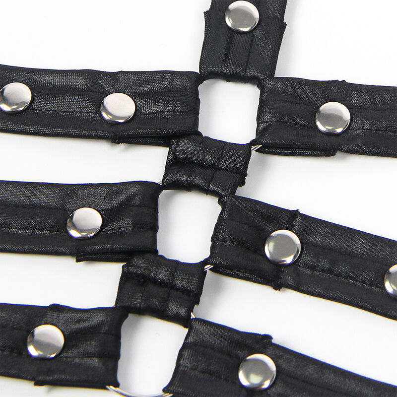 SUBBLIME - 954413 BODY BONDAGE EN CUIR NOIR L/XL – Image 6