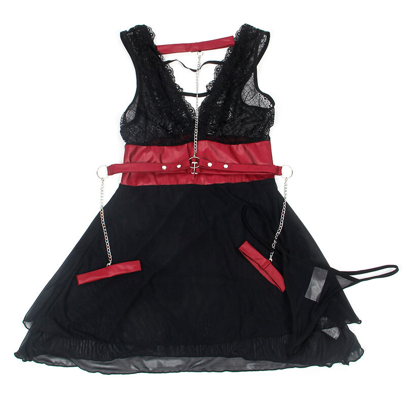 SUBBLIME - 954420 ROBE BONDAGE EN DENTELLE NOIRE S/M – Image 7