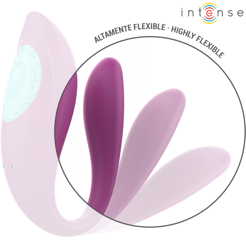INTENSE - ANNIE VIBRATEUR ET STIMULATEUR EN U VIOLET TÉLÉCOMMANDE – Image 5
