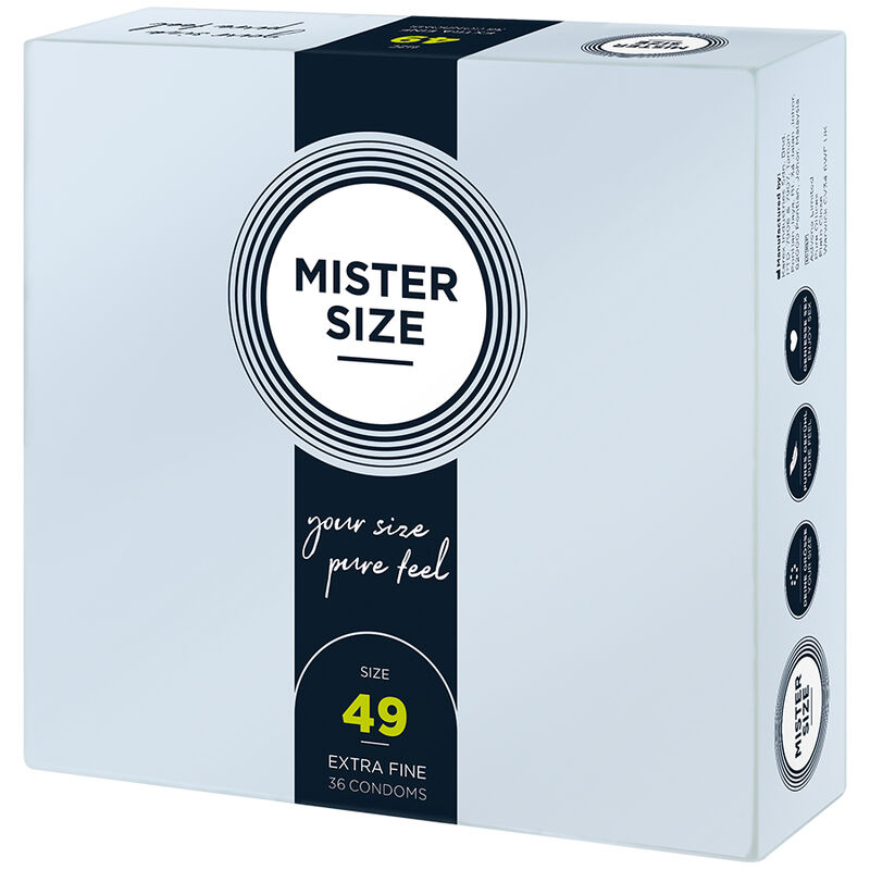 MISTER SIZE - PRÉSERVATIF TAILLE S 49 MM (36 UNITÉS) – Image 2