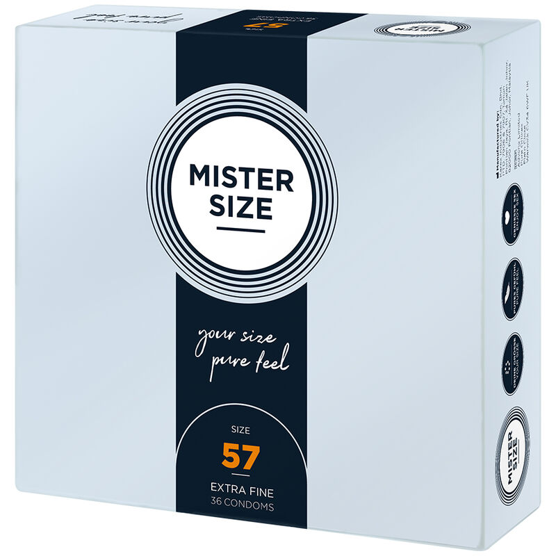 MISTER SIZE - PRÉSERVATIF TAILLE L 57 MM (36 UNITÉS) – Image 2