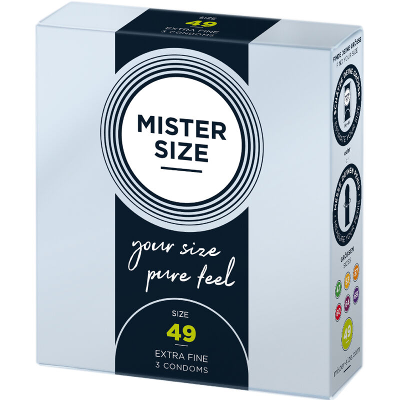 MISTER SIZE - PRÉSERVATIF TAILLE S 49 MM (3 UNITÉS) – Image 2