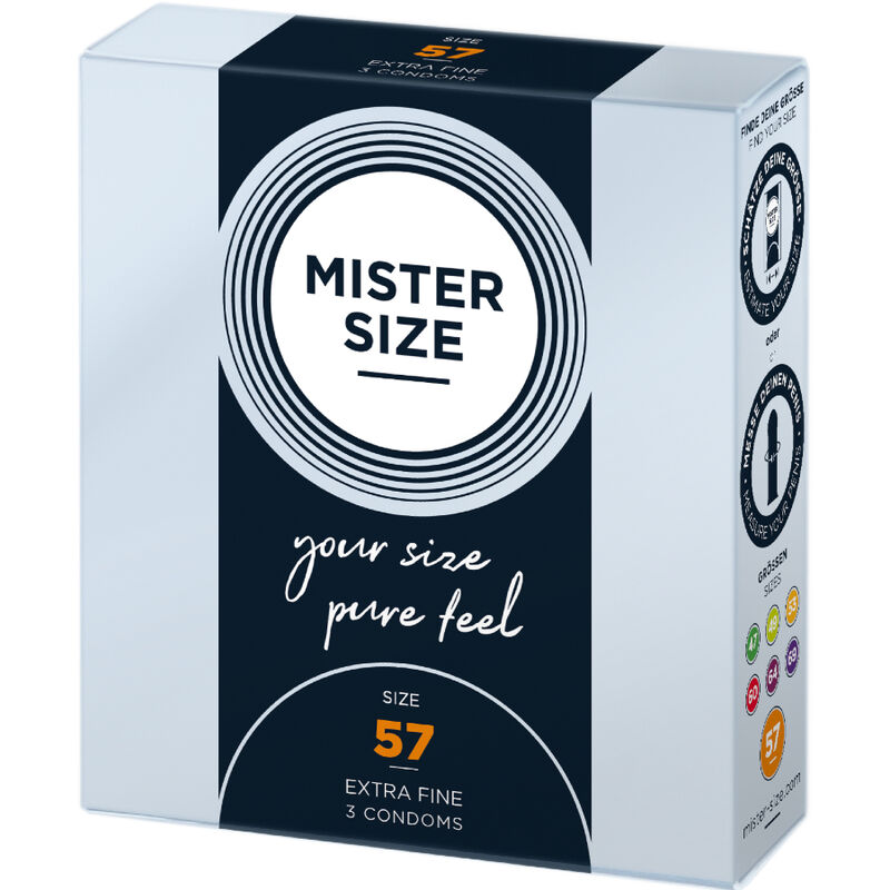 MISTER SIZE - PRÉSERVATIF TAILLE L 57 MM (3 UNITÉS) – Image 2