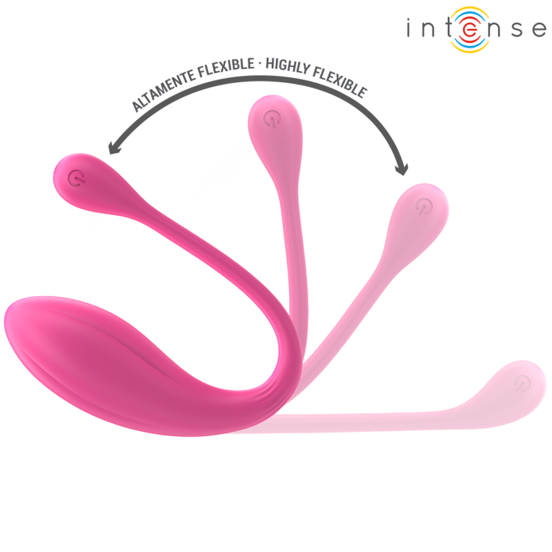 INTENSE - JANICE U VIBRATEUR DOUBLE STIMULATION 10 VIBRATIONS ROSE TÉLÉCOMMANDE – Image 4