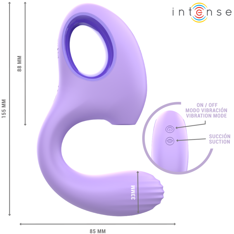 INTENSE - BAXTER VIBRATEUR & STIMULATEUR VIOLET – Image 5