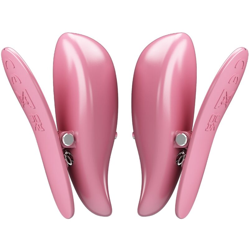 PRETTY LOVE - PINCES À TÉTONS CAILEY 10 VIBRATIONS TÉLÉCOMMANDE ROSE – Image 3