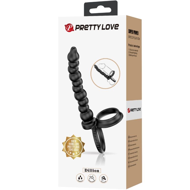 PRETTY LOVE - ANNEAU PÉNÉTRANT À DOUBLE PÉNÉTRATION DILLION NOIR – Image 7