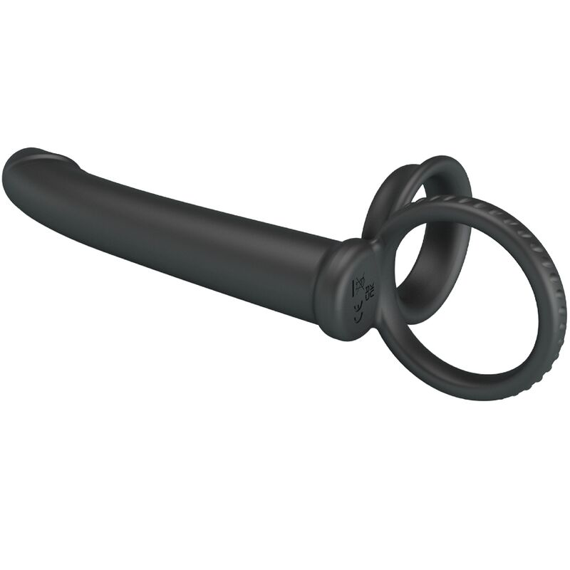 PRETTY LOVE - DILLION DOUBLE PÉNÉTRATION DOUBLE ANNEAU PÉNAL NOIR – Image 3