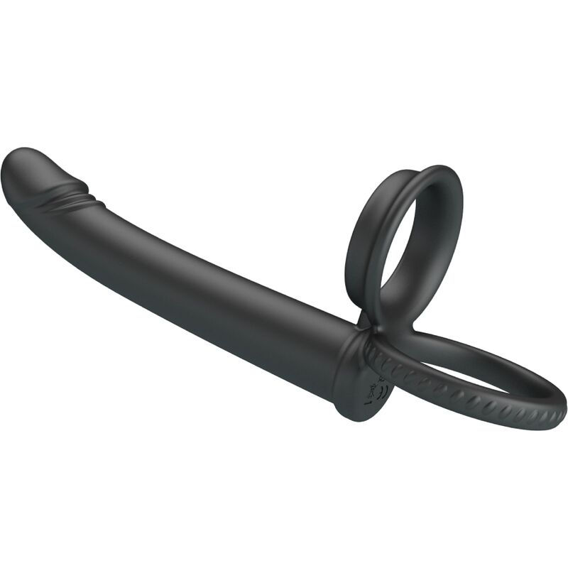 PRETTY LOVE - DILLION DOUBLE PÉNÉTRATION DOUBLE ANNEAU PÉNAL NOIR – Image 4
