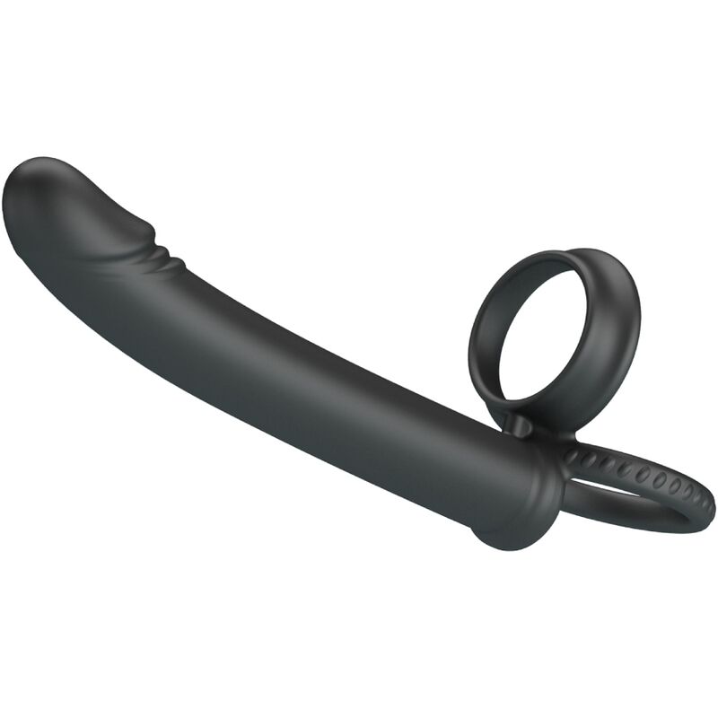 PRETTY LOVE - DILLION DOUBLE PÉNÉTRATION DOUBLE ANNEAU PÉNAL NOIR – Image 5