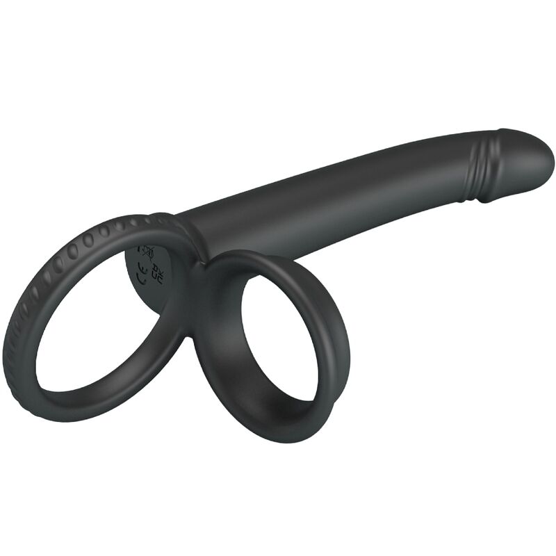 PRETTY LOVE - DILLION DOUBLE PÉNÉTRATION DOUBLE ANNEAU PÉNAL NOIR – Image 6