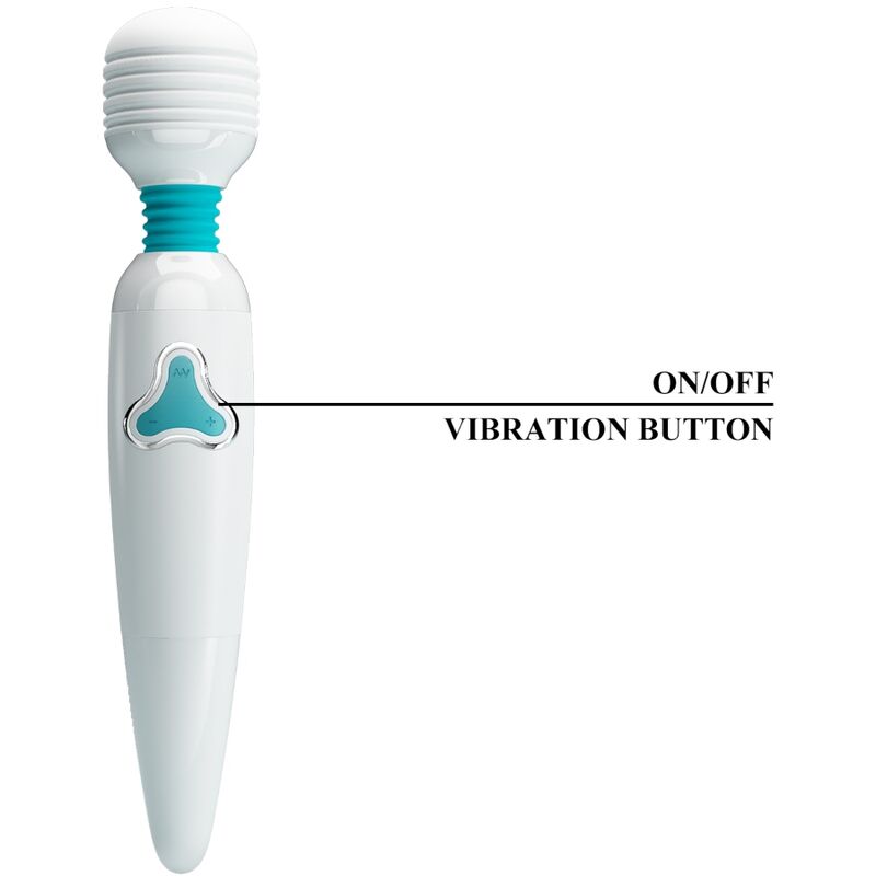 PRETTY LOVE - VIBRATEUR CLOUD WAND 7 VIBRATIONS BLANC – Image 7