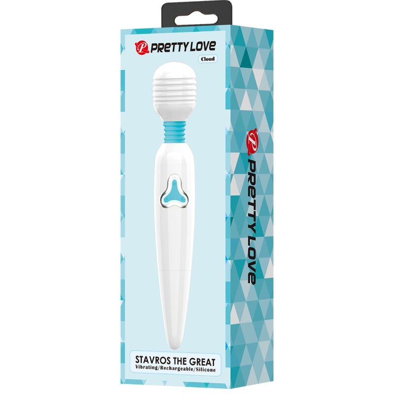 PRETTY LOVE - VIBRATEUR CLOUD WAND 7 VIBRATIONS BLANC – Image 9