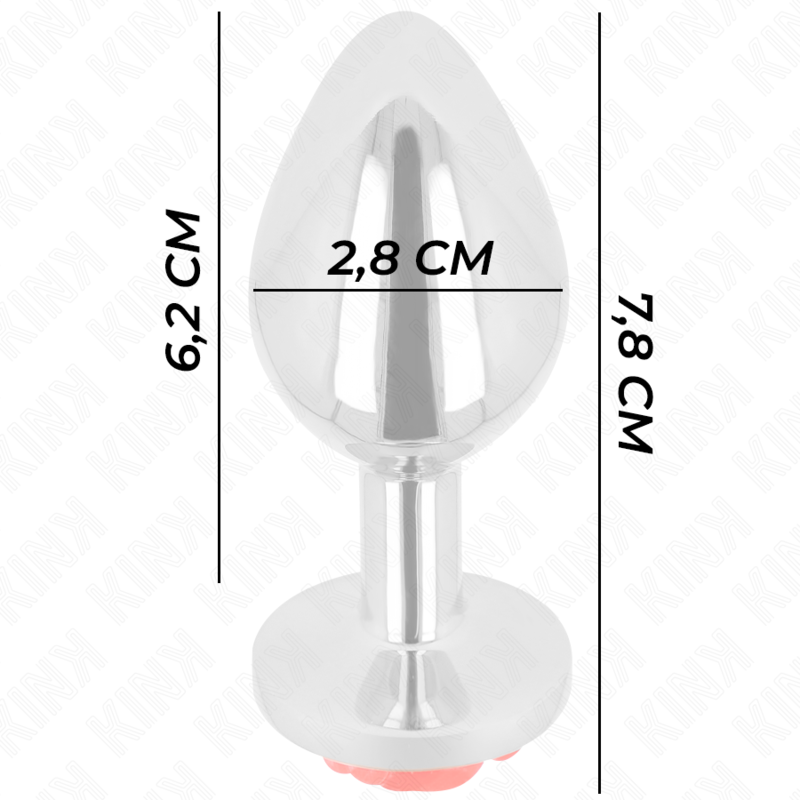 KINK - PLUG ANAL ROSE ROUGE TAILLE S – Image 4