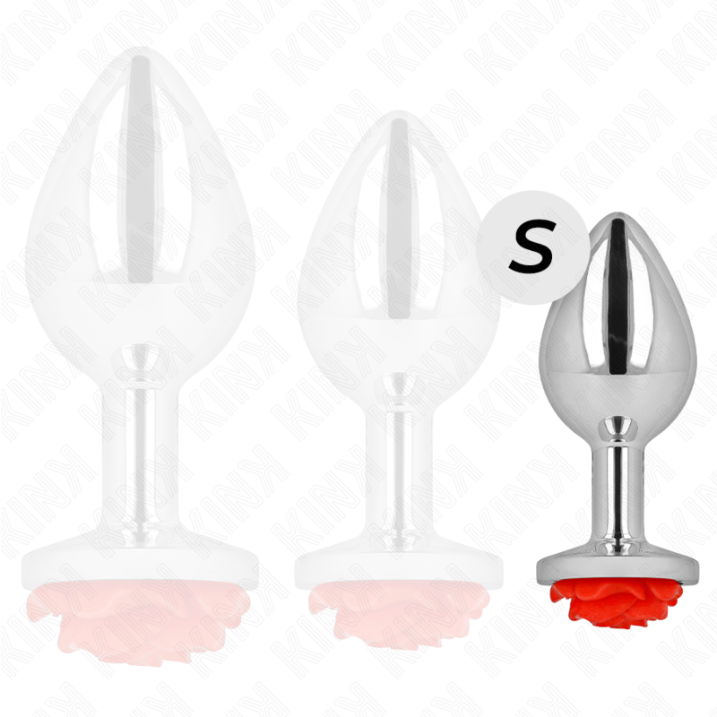 KINK - PLUG ANAL ROSE ROUGE TAILLE S – Image 3
