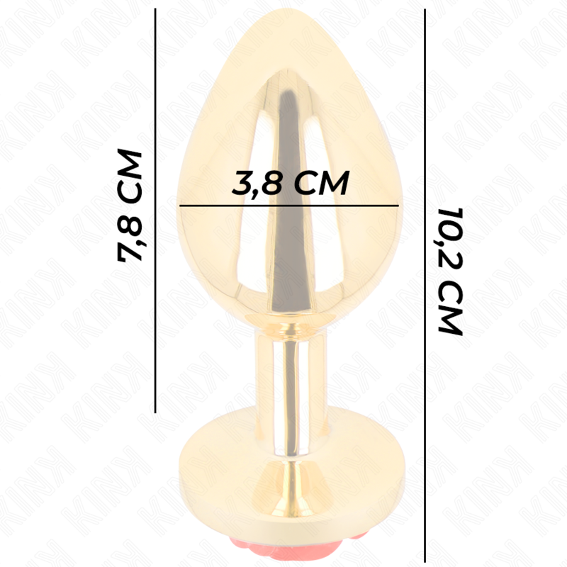 KINK - PLUG ANAL OR ROSE ROUGE TAILLE L – Image 4