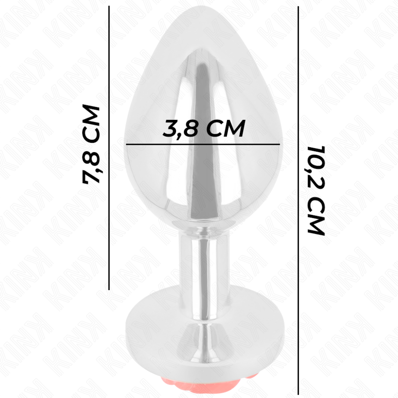 KINK - PLUG ANAL ROSE ROUGE TAILLE L – Image 4