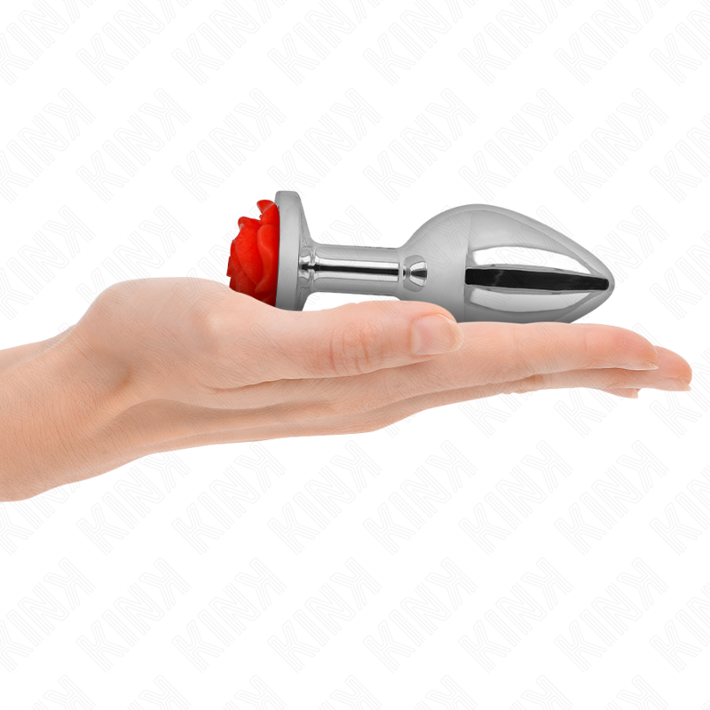 KINK - PLUG ANAL ROSE ROUGE TAILLE L – Image 3