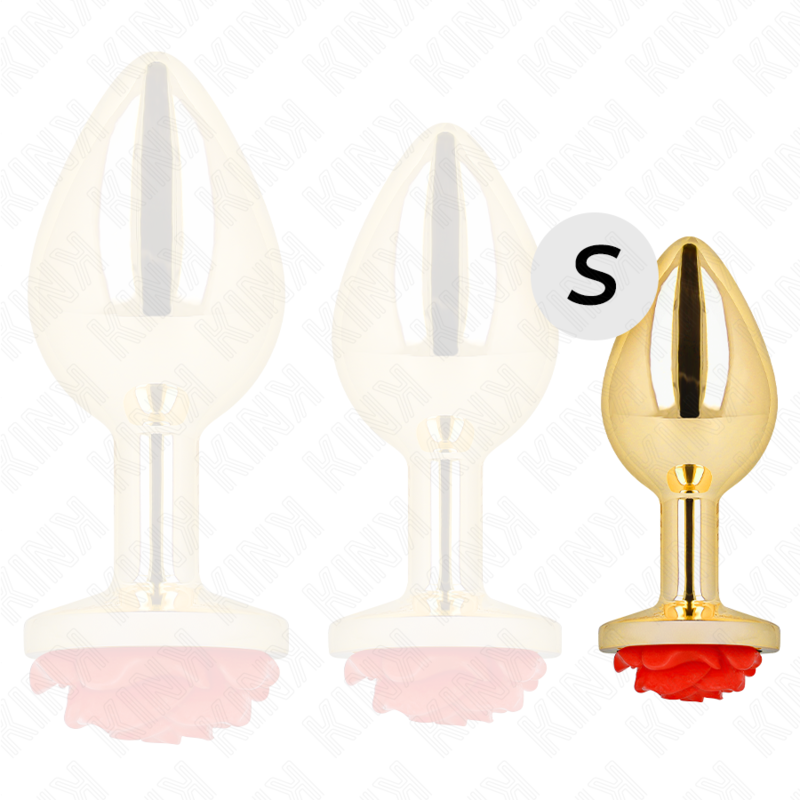 KINK - PLUG ANAL OR ROSE ROUGE TAILLE S – Image 3