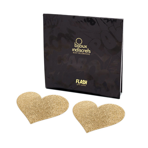 BIJOUX - INDISCRETS CACHE-METONS FLASH COEUR DOR? – Image 2